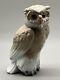 Vtg 1976 Nao Lladro Short Eared Owl Porcelain Figure Gray & White. Mint