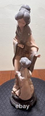 Vtg 1992 Nao By Lladro Japanese Mother & Child Porcelain Figur#0279 15 (ret)